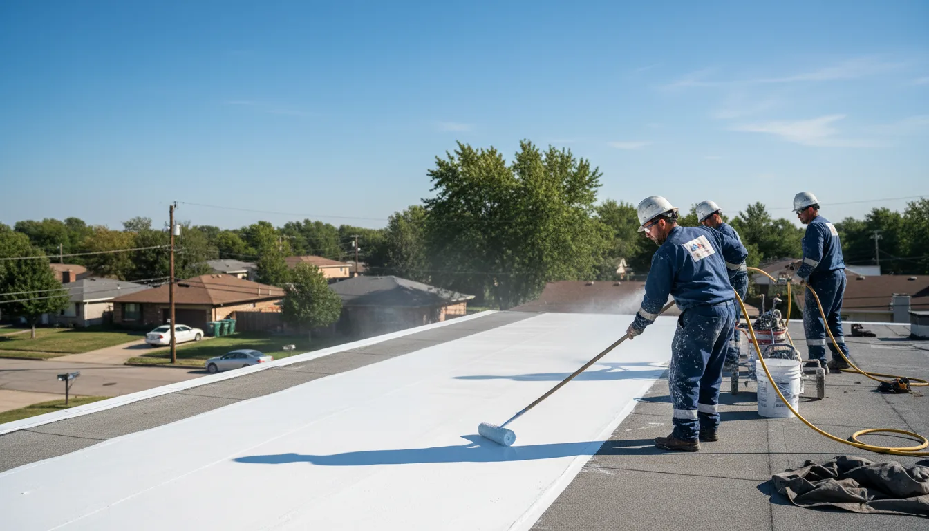 Commercial roof coating in Holland, TX near me